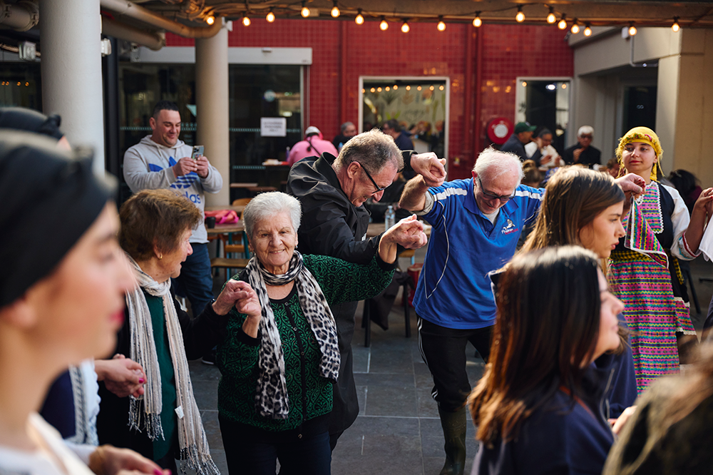 Contact us at Prahran Market. Photo from Greek Festival at Prahran Market