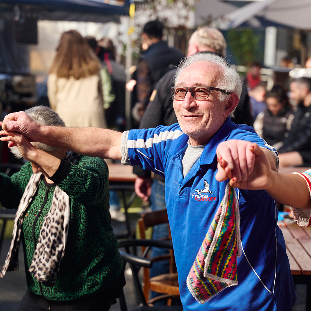 Jimmy from Prahran Seafoods at Greek Weekend