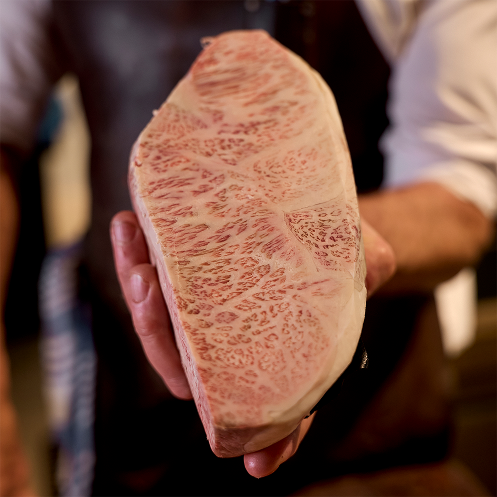 Wagyu steak at G McBean Family Butcher at Prahran Market
