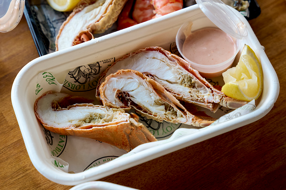 Seafood from Fatbuoy Lobster at Prahran Market