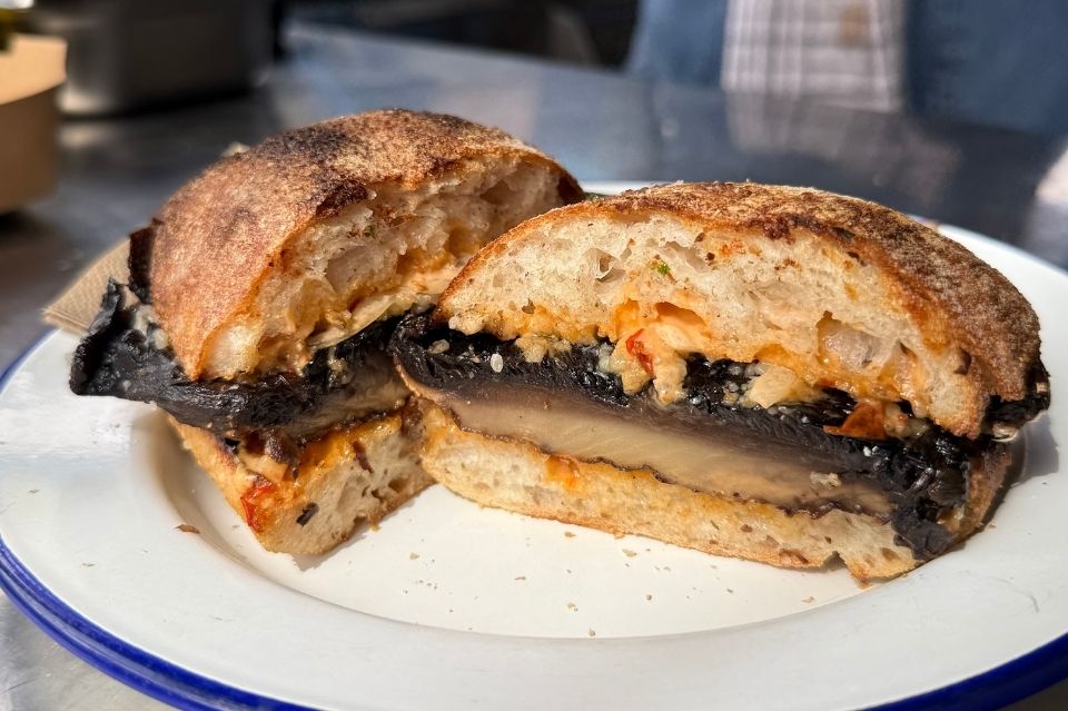 Market Lane Coffee's Mushroom Burger